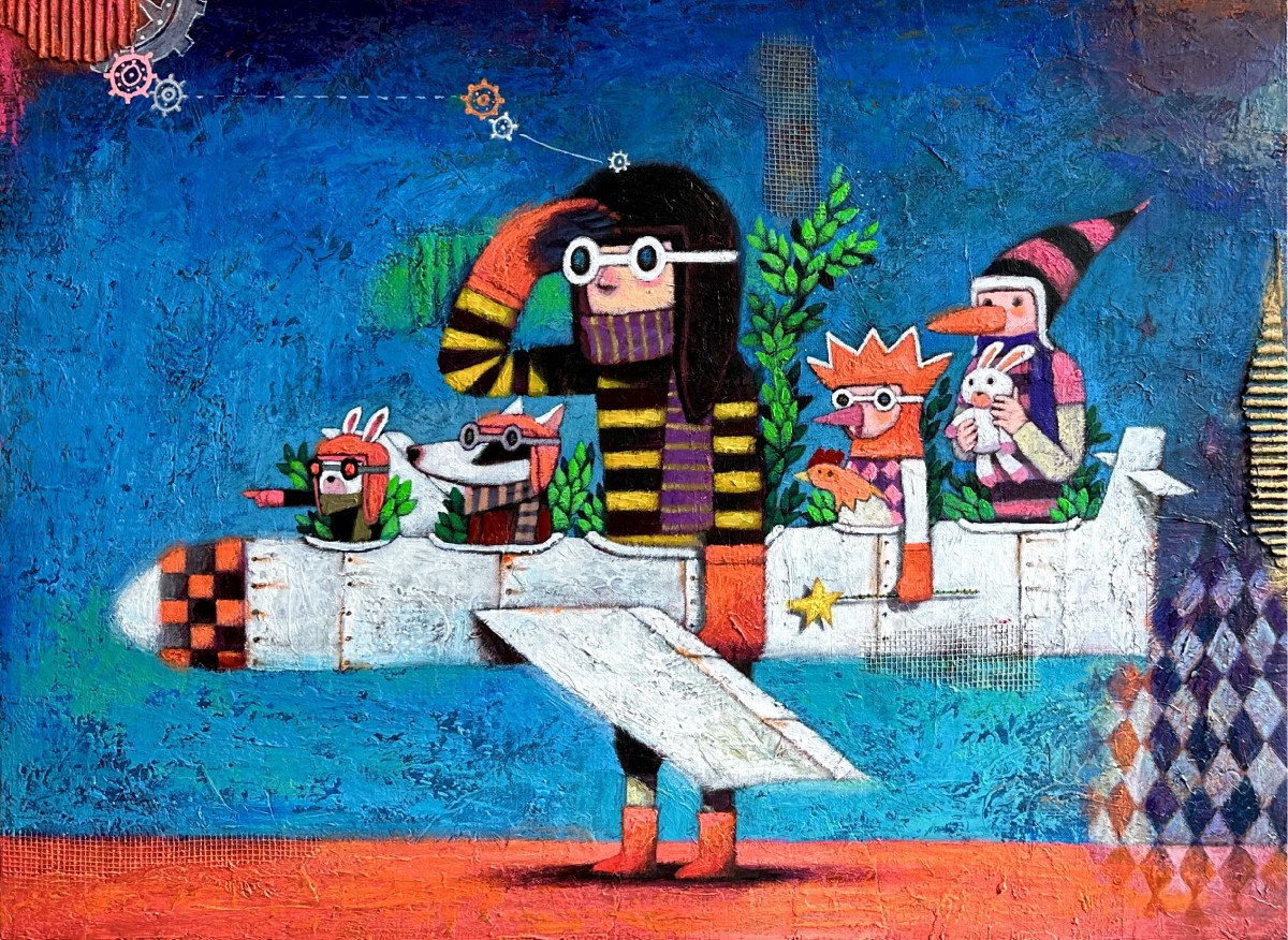 Dreaming together

2025
Mixed media on canvas
53x72.7cm