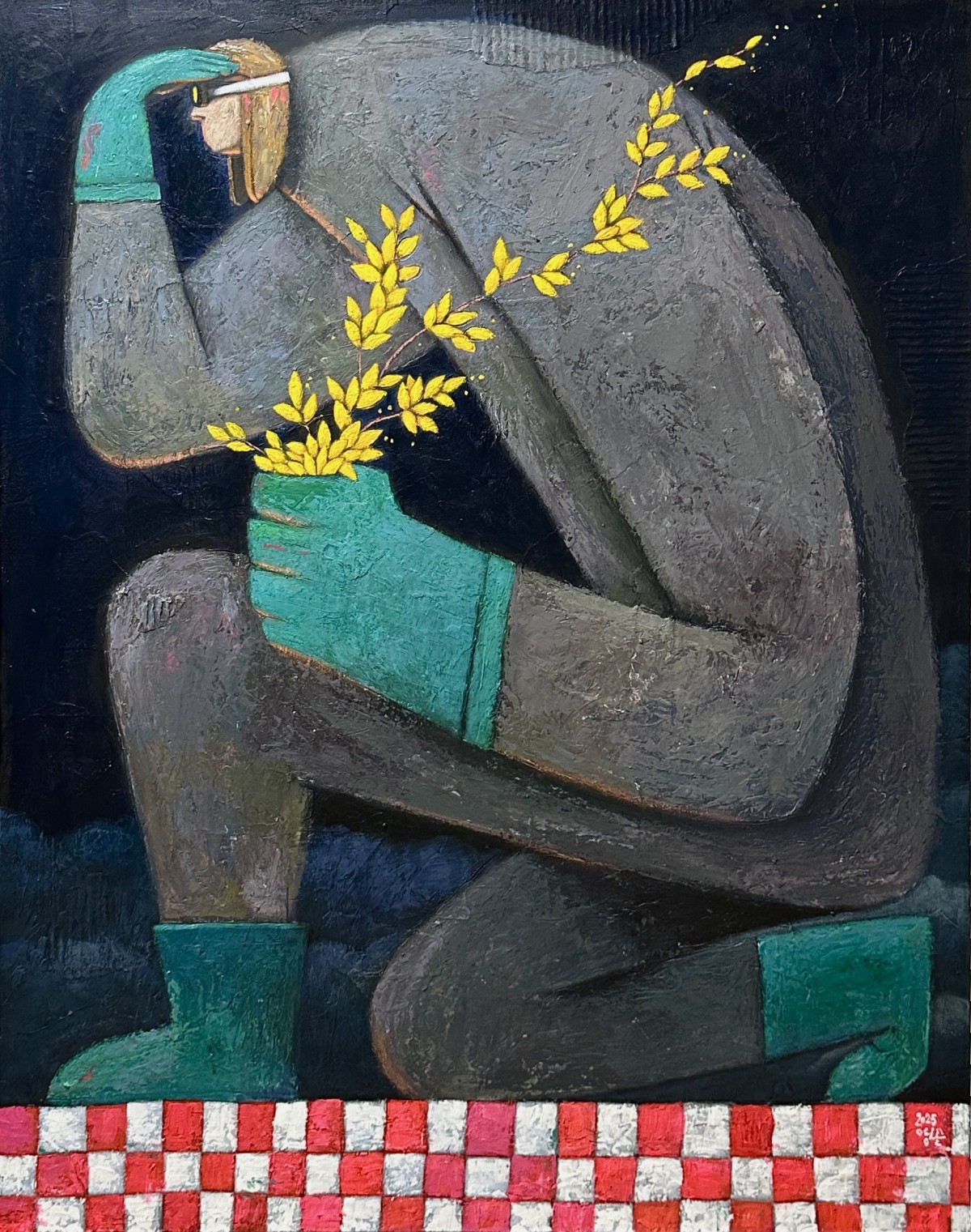 Kim Young Gon
Do you see any hope?

2025
Acrylic, Mixed media on canvas
46x35.7inch