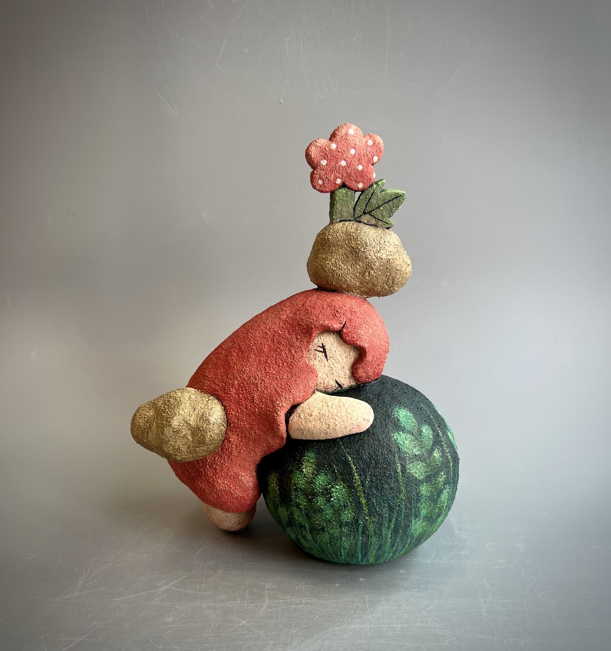 Kim Jee Suk
A Green Forest

2024
Molding clay, 1250°C, Oxidation
24x12x18cm
