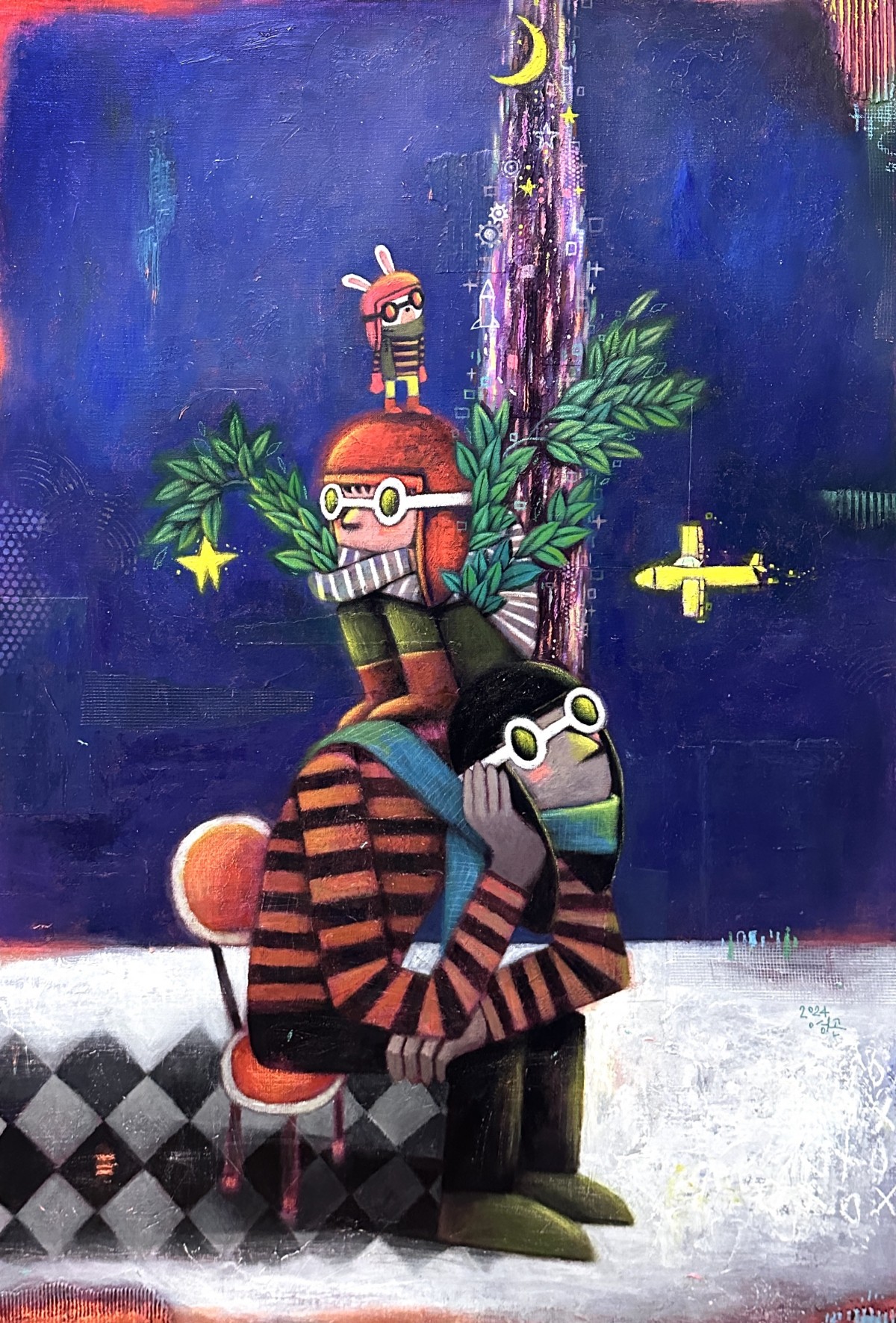 Everyone has at least one hope
《Younggon Kim》

Acrylic, Mixed media on canvas
116.8x91.0cm
2024