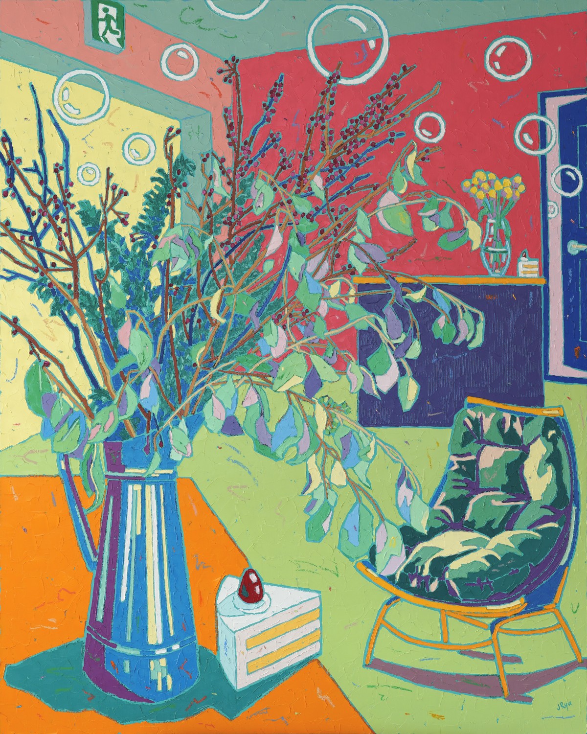 Empty Armchair
《J Ryu》

Oil &#038;amp; Acrylic on canvas
90.9x72.7cm
2024