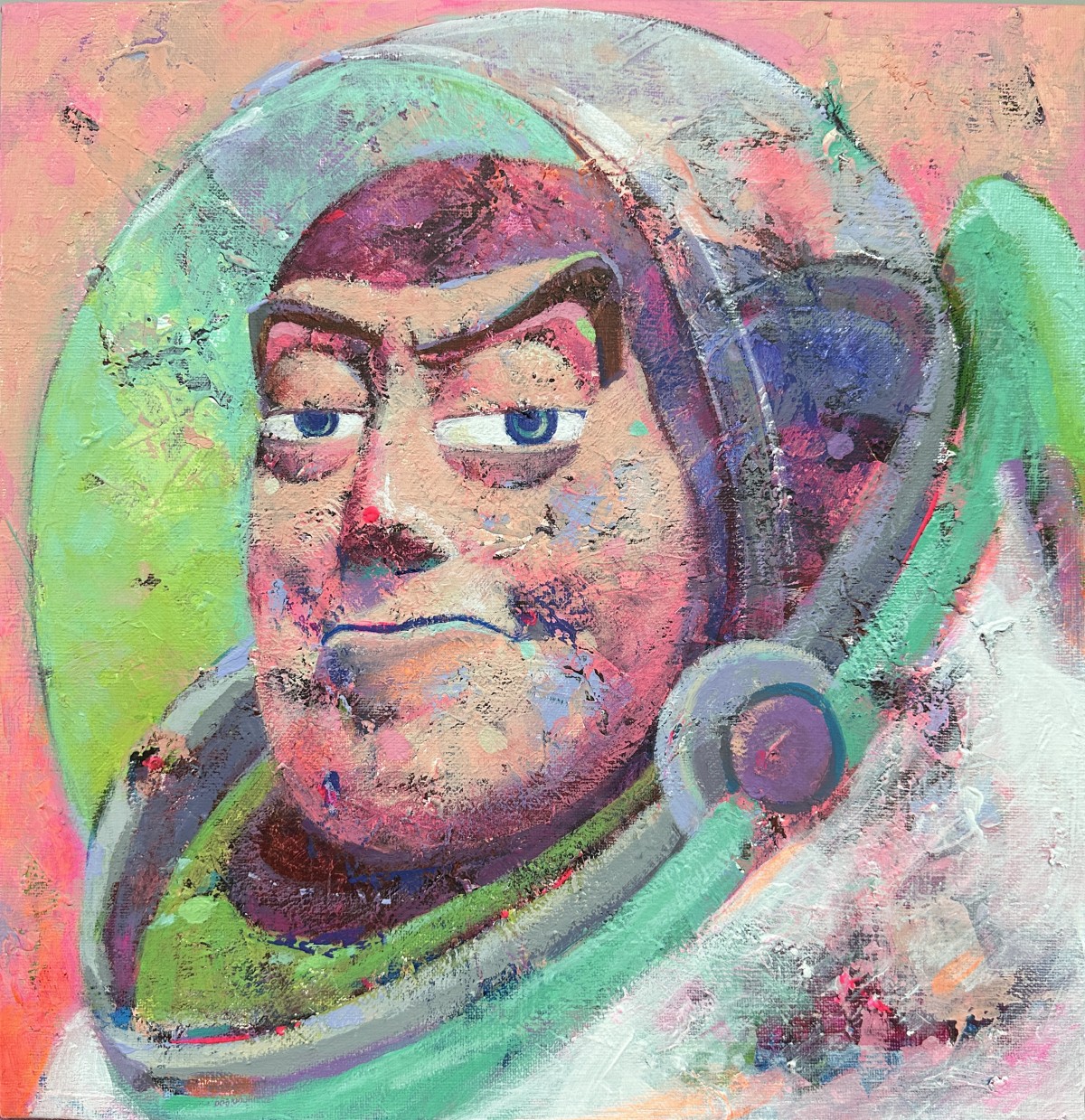 아들을 보고 싶은 시간
《David Youm》

Acrylic on canvas
37.9x37.9cm
2024