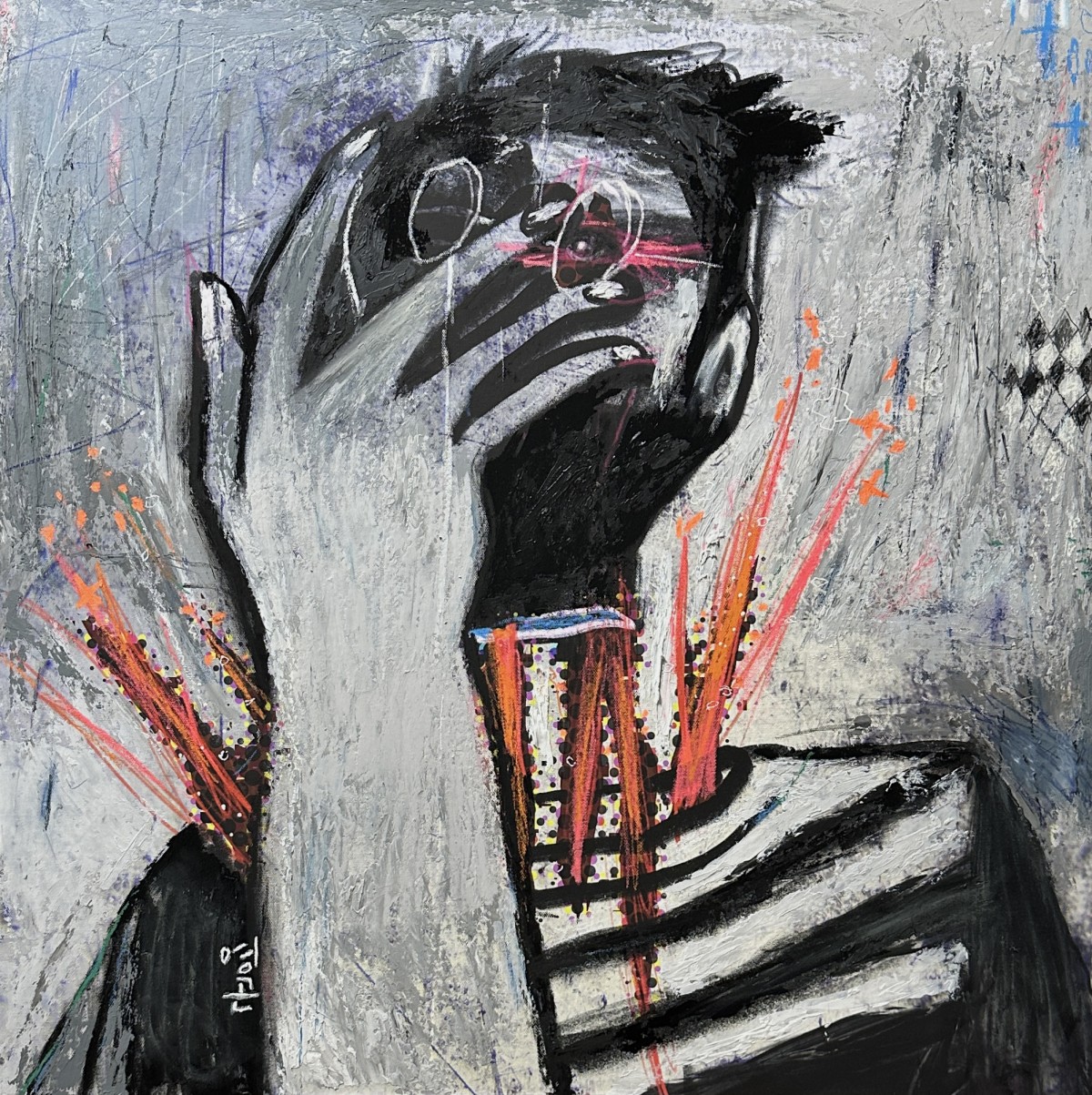 Kim Young Gon
Pain, 2025
Mixed media on canvas, 72.7x72.7cm