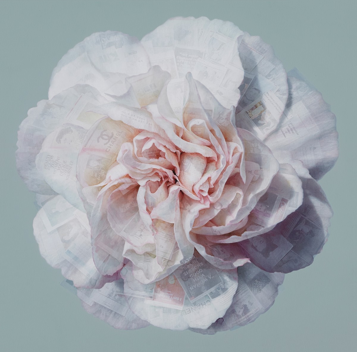 Neo-Flower 2424
: The Flower of Audrey Hepburn
《Hyunju Kim》

Mixed media on canvas
62.0x61.0cm
2024
