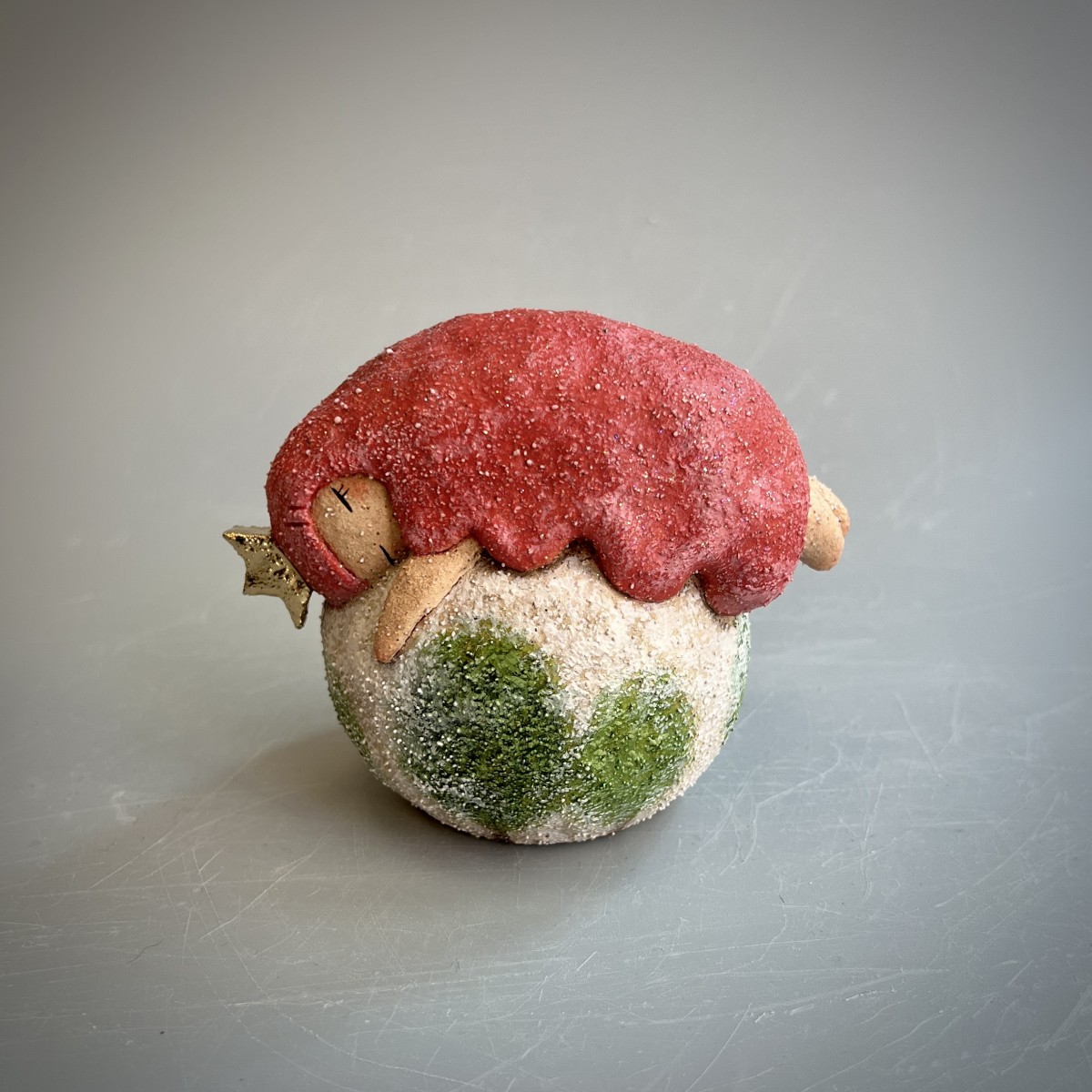 Kim Jee Suk
Dreaming Girl (Green Forest)

2025
Molding clay, 1250°C, Oxidation
3.9x4.7x3.5inch