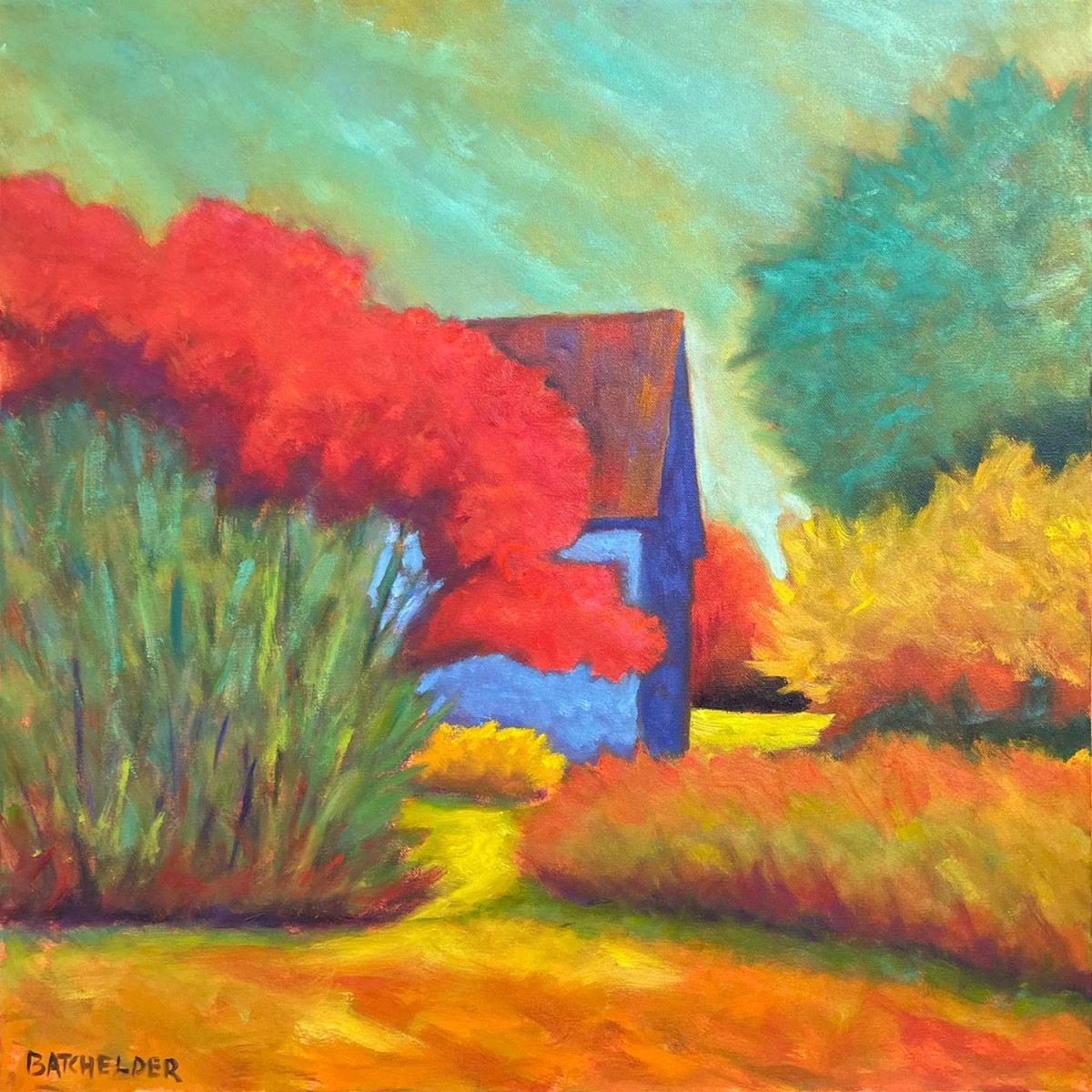 Peter Batchelder
Meadowlight, 2025
Oil on stretched canvas, 30x40inch