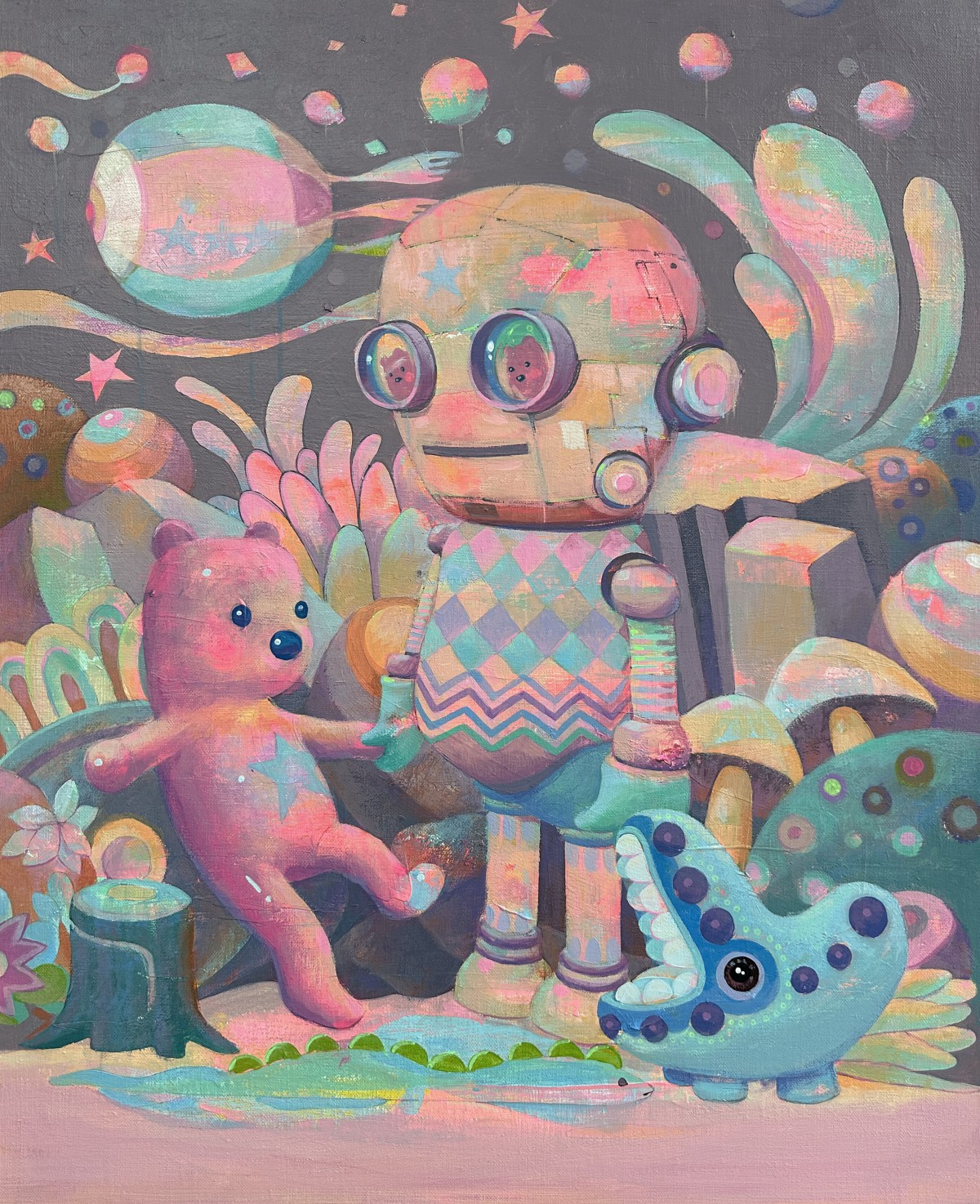 나의 손을 잡아
《David Youm》

Acrylic on canvas
65.1x53.0cm
2024