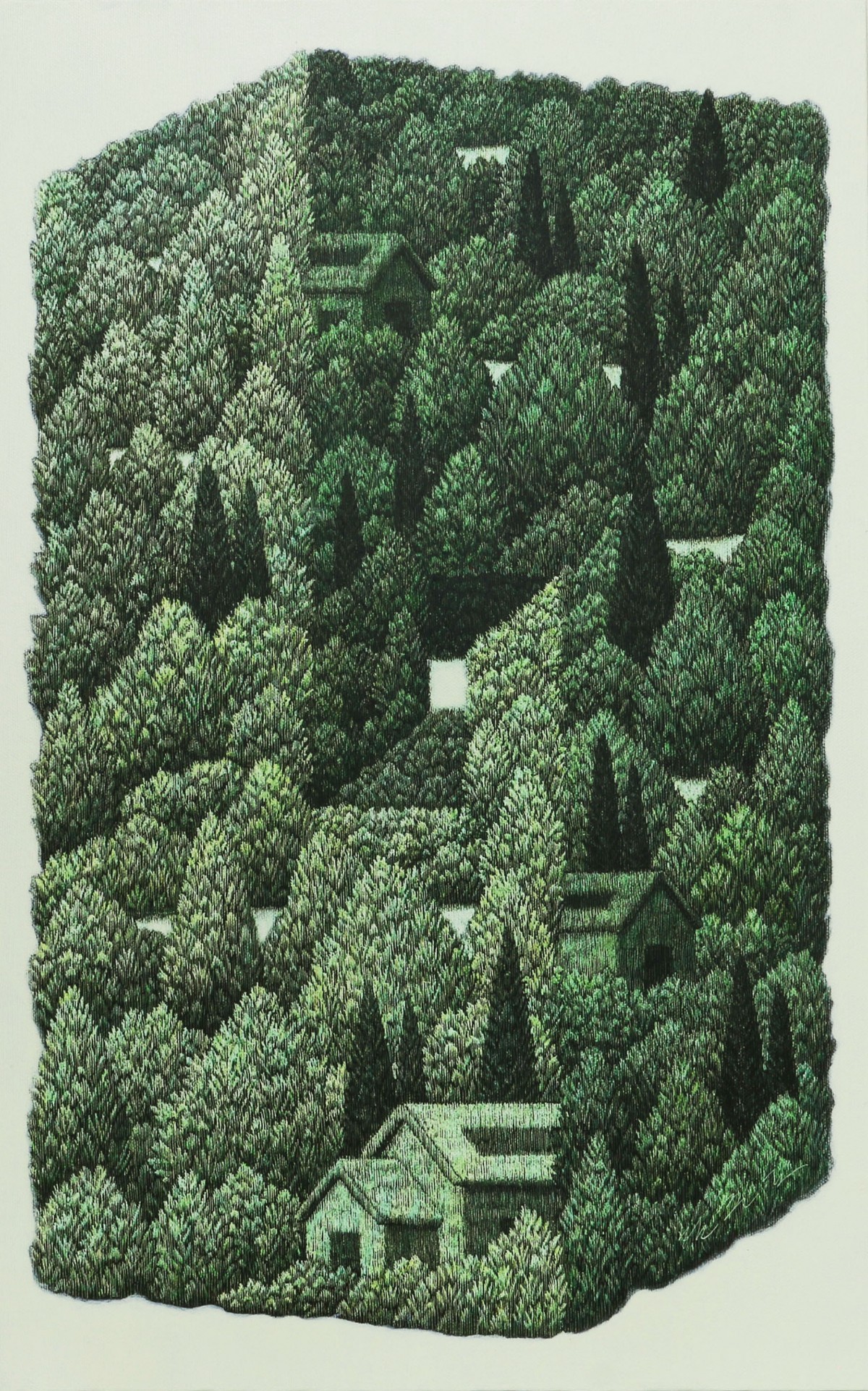 Han Jun Ho
Everything Is Interconnected 2407-2

2024
Mixed media (Scratched) on canvas
53x33.4cm