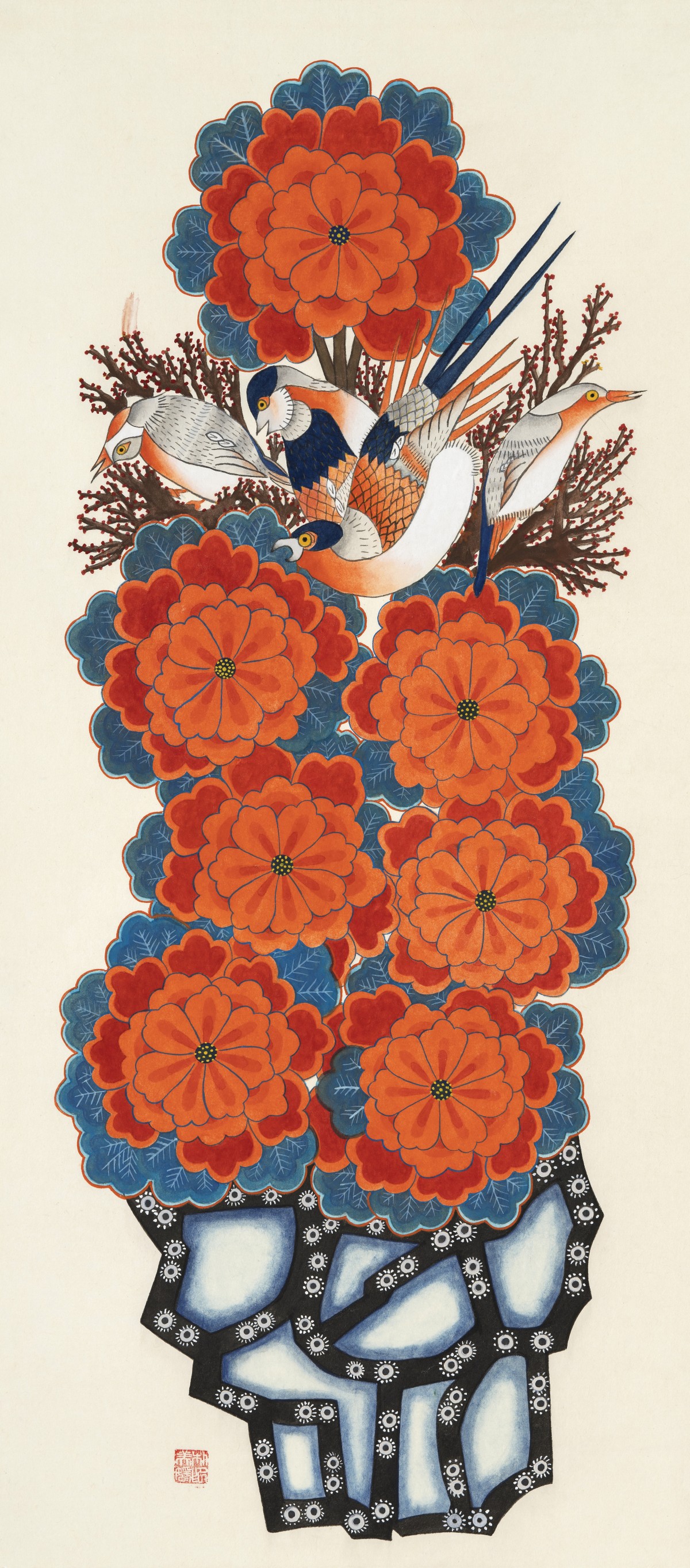 Goeseokmoranhwajodo
《Miwon Park》

Color on Korean paper
90.9x40.0cm
