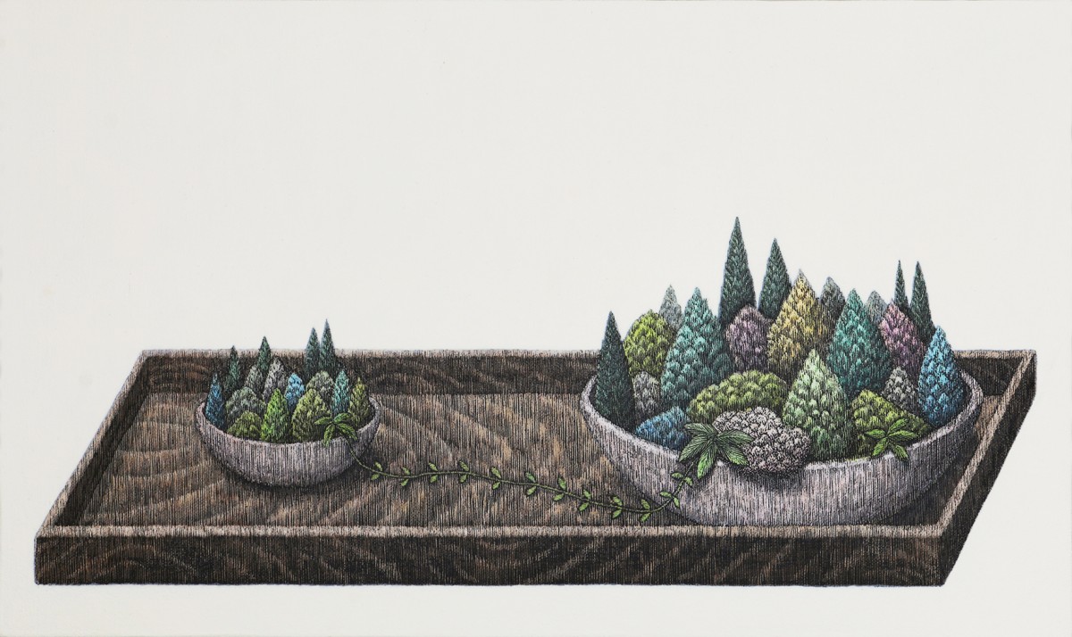 Trees and trees 2303-2
《Junho Han》

Mixed media(Scratched) on canvas
27.3x45.5cm
2023