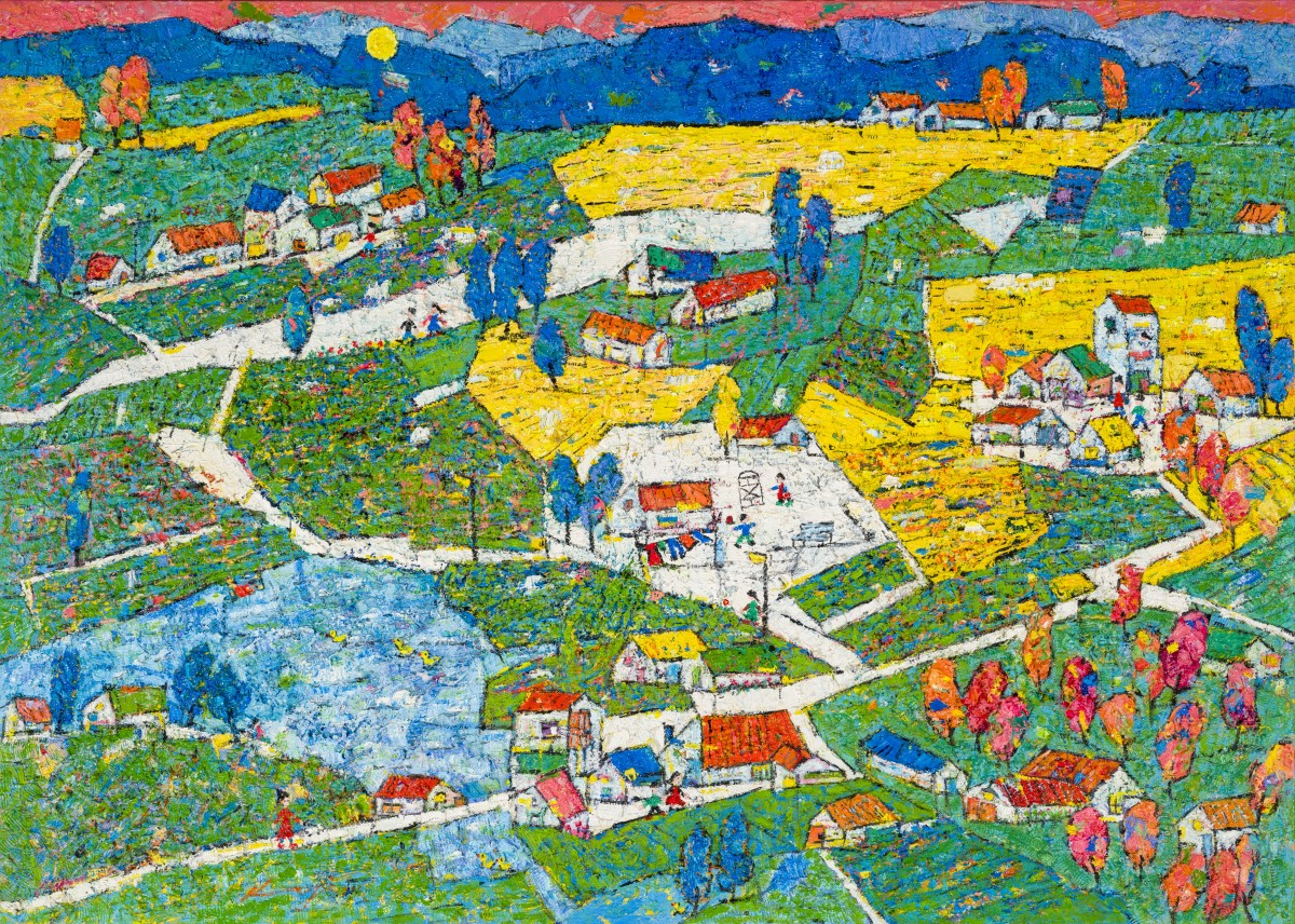 Kim Kyoung Yi
Our Neighborhood

2025
Oil on canvas
65.1x90.9cm