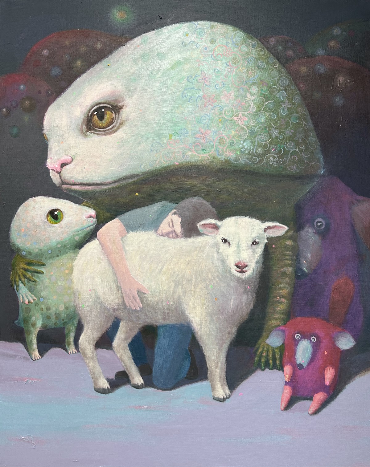 괜찮다 괜찮다. 다 괜찮다.
《David Youm》

Acrylic on canvas
100.0x80.3
2024