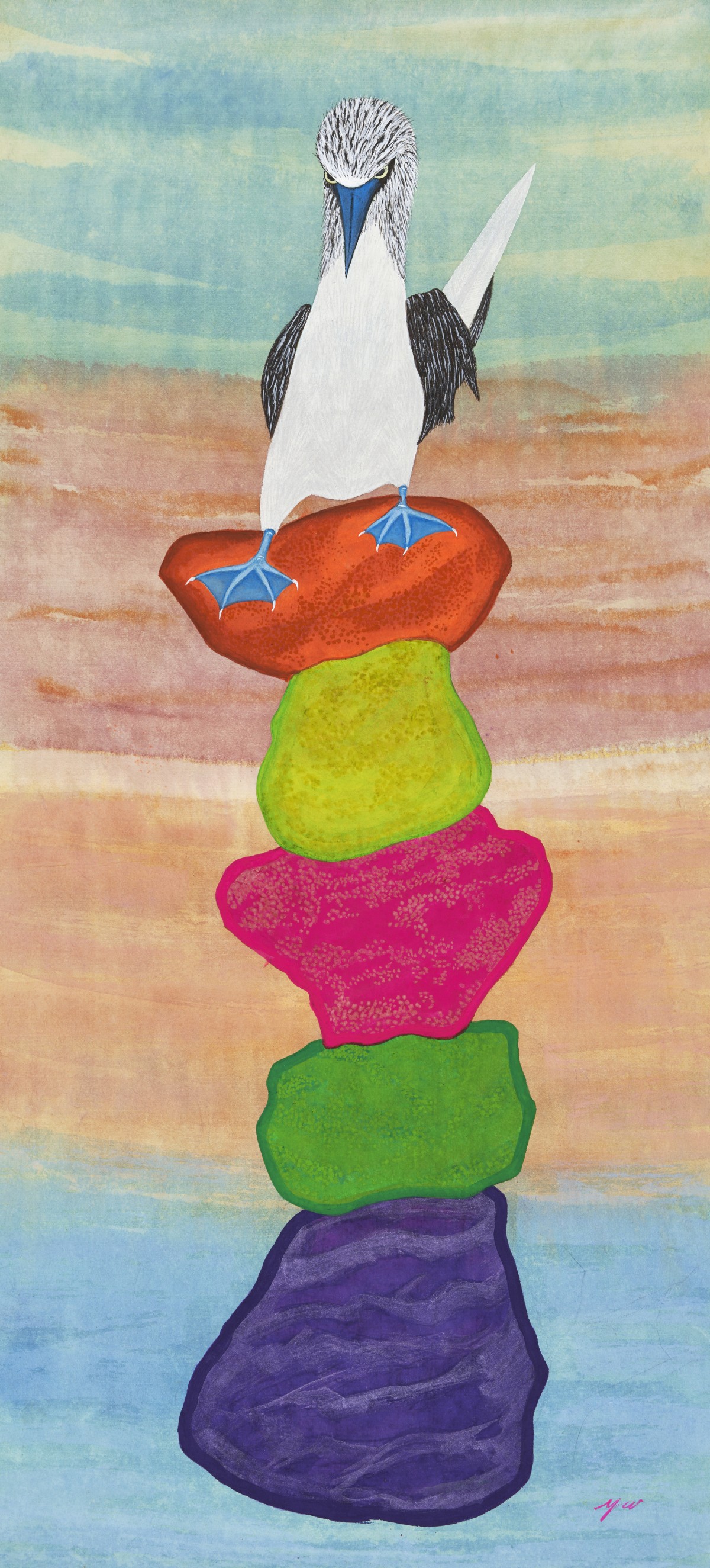 Blue Footed Booby

2025
Color on hanji (mulberry paper)
70x35cm