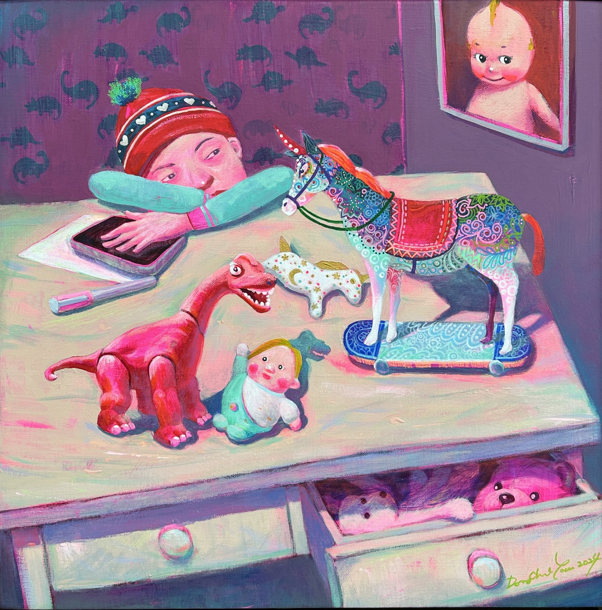\&#034;다 보고 있어

Acrylic on canvas
53.0x53.0cm
2024\&#034;