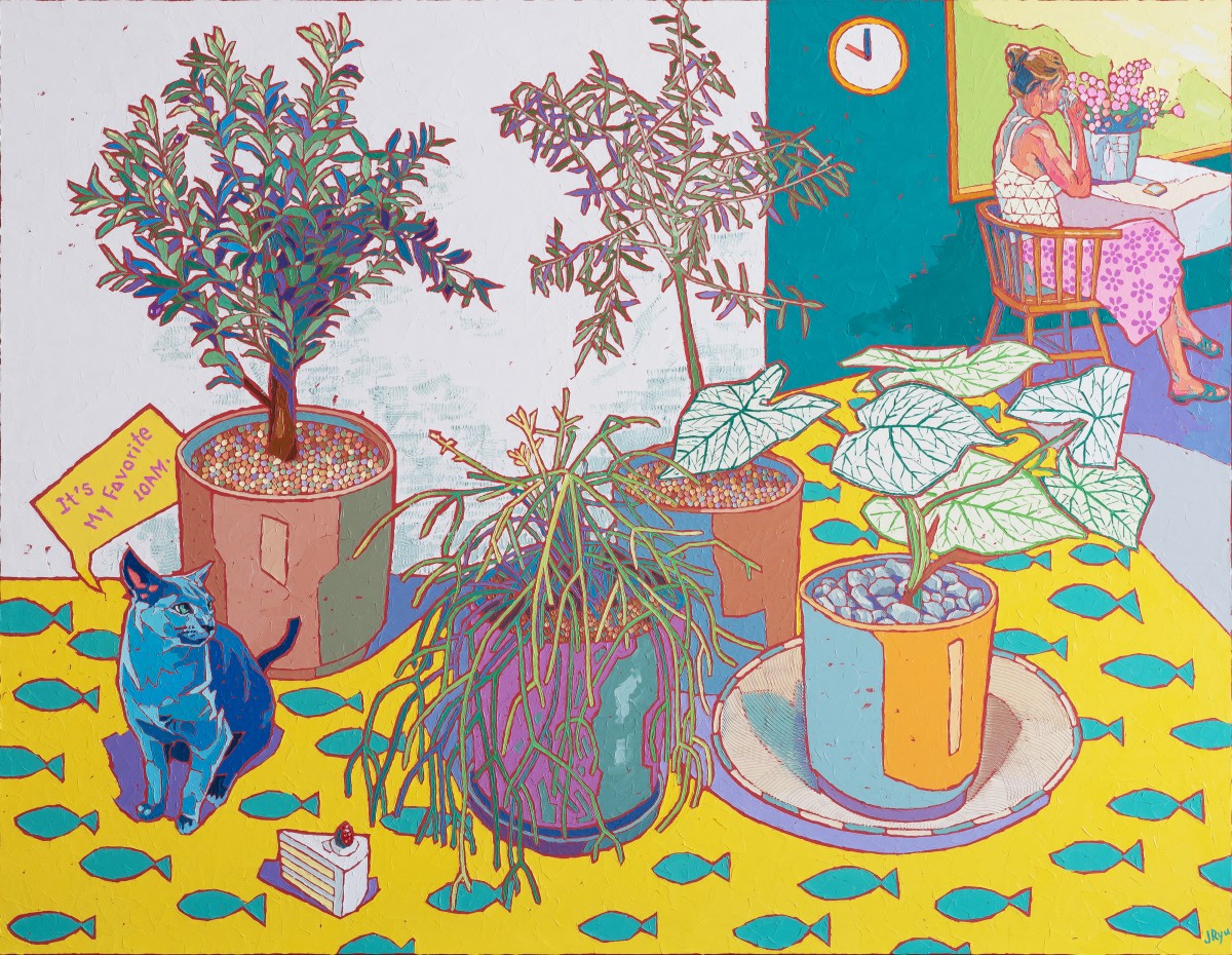 J Ryu
My favorite 10 am

2022
Oil &#038;amp; Acrylic on canvas
91x116.8cm