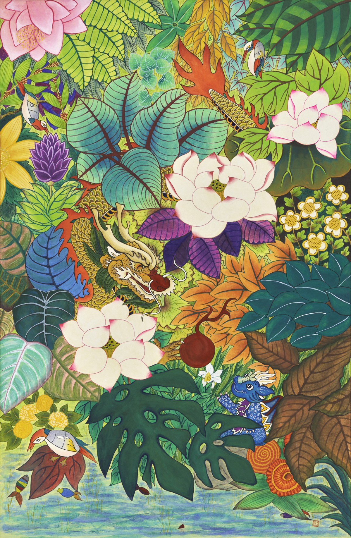 Lucid Dream: Dragon

2025
Color on hanji (mulberry paper)
107x70cm