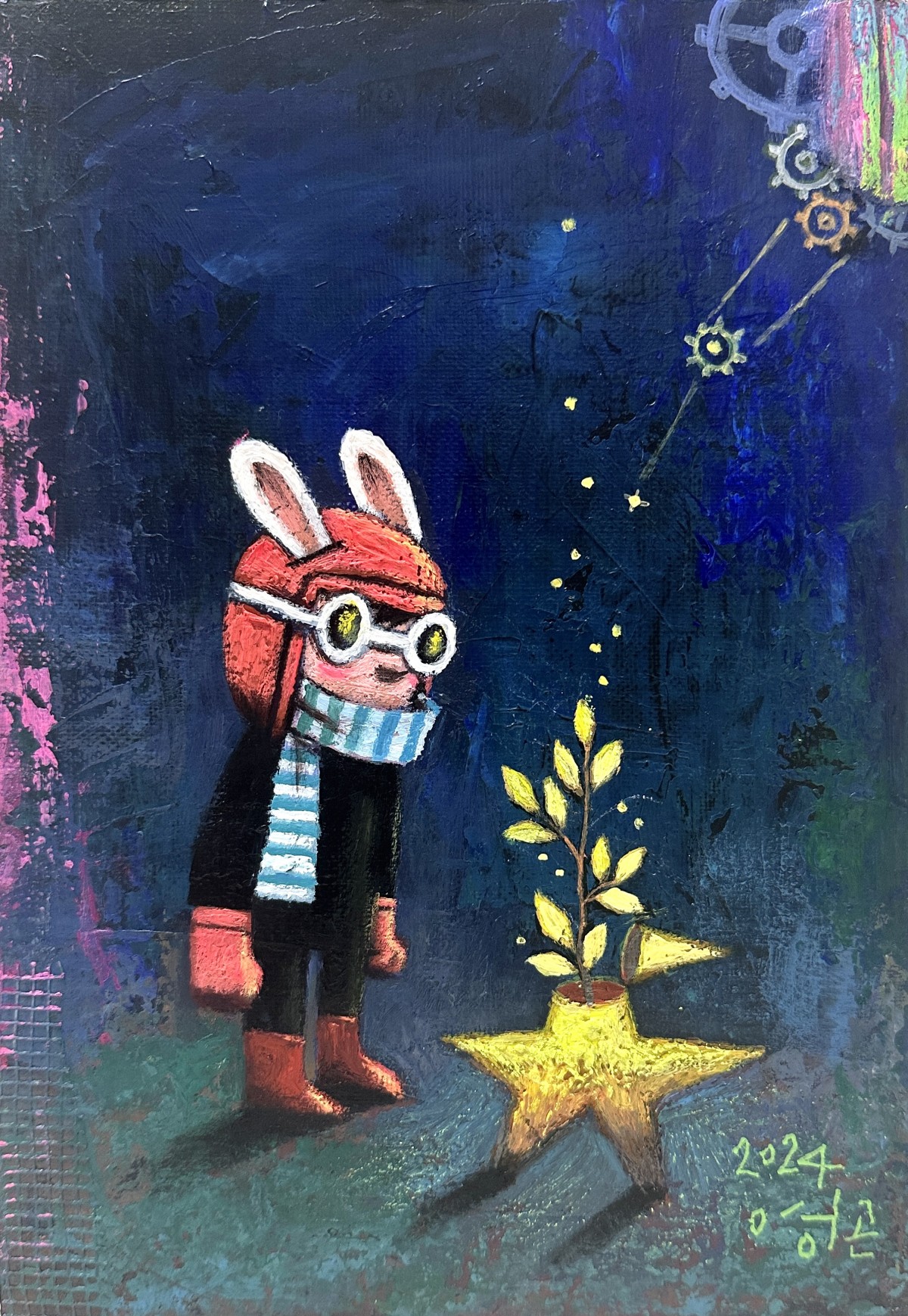 Kim Young Gon
Comfort 2 : A little present

2024
Mixed media on canvas
17.5x25.8x4cm