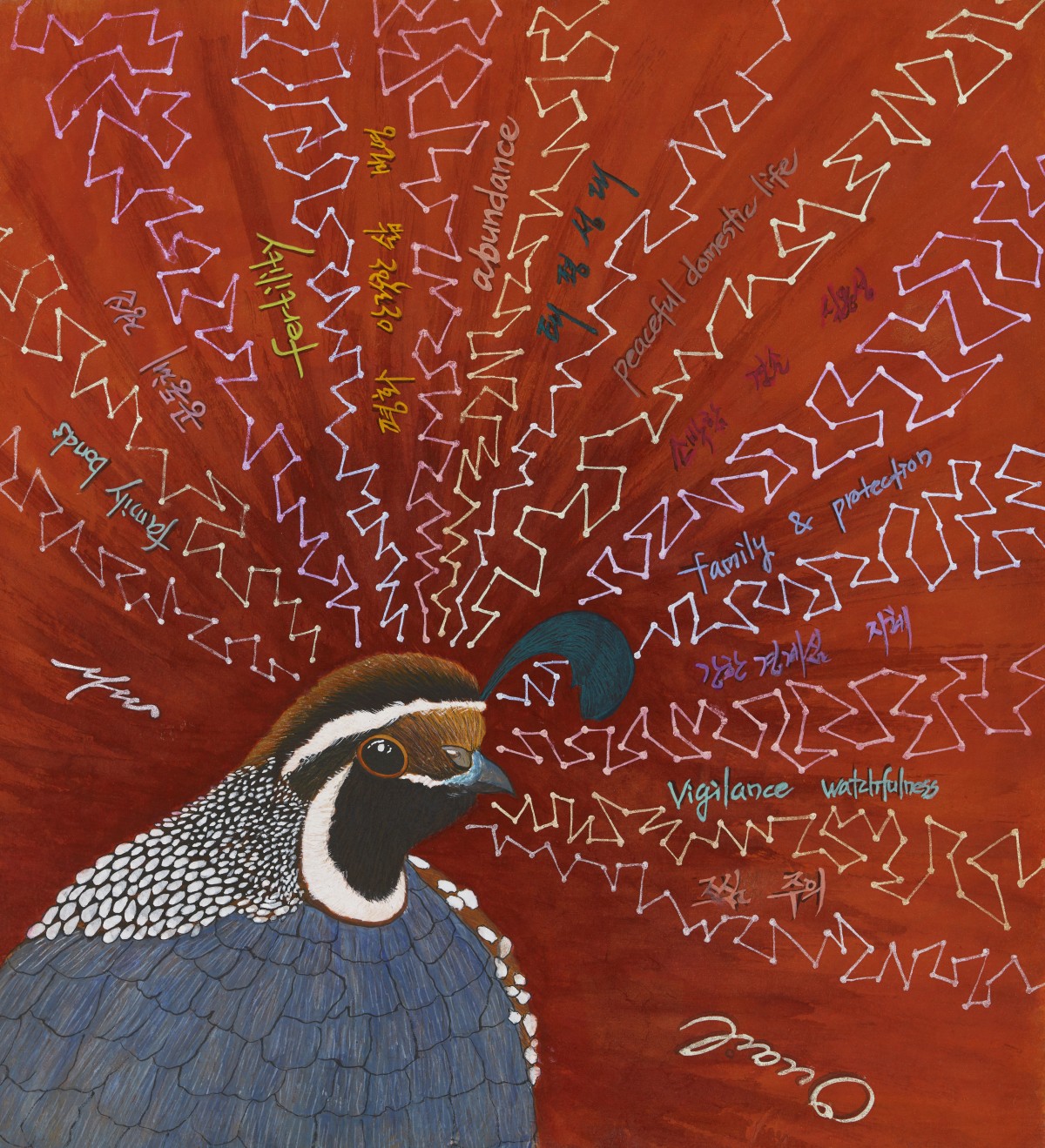 Nest of Reflection

2025
Color on hanji (mulberry paper)
44x39cm