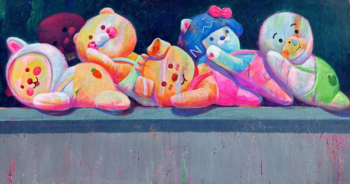 \&#034;Hi- everyone

Acrylic on canvas
41.0x71.0cm
2024\&#034;