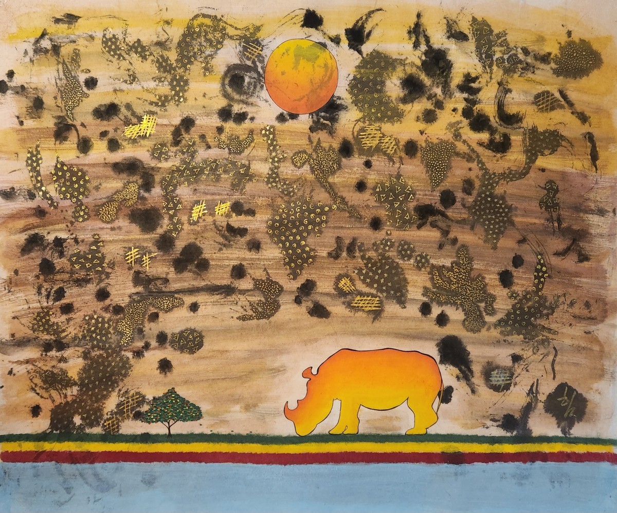 Horned Reverie

2024
Color on hanji (mulberry paper)
68x82cm